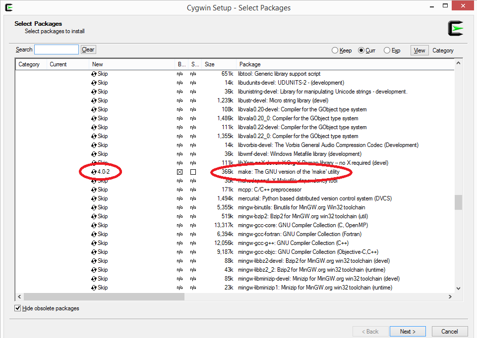 Cygwin installation - The C Language Basic Constructs