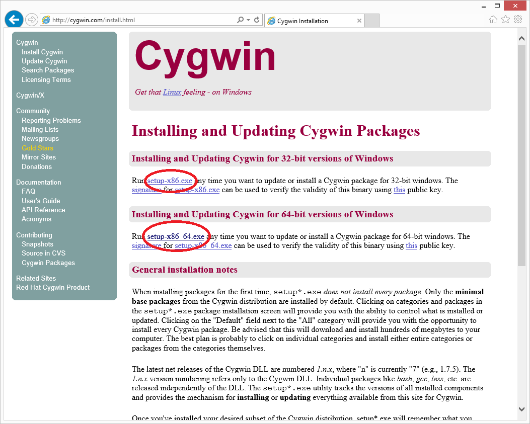 Installing Cygwin GCC - The C Language Basic Constructs