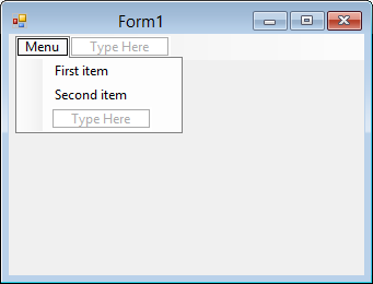 Menu strip in C# .NET - Form Applications in C# .NET Windows Forms