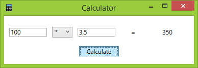 Complete calculator in C# .NET WPF - Form Applications in C# .NET WPF