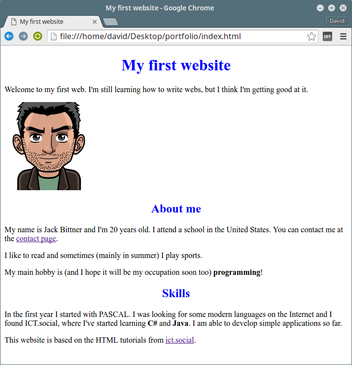 Coloring headings using CSS - Make Your First Website, Step by Step!