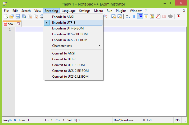 Setting of UTF-8 in Notepad++ - Make Your First Website, Step by Step!
