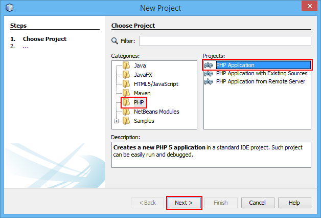 NetBeans PHP application - PHP Basic Constructs