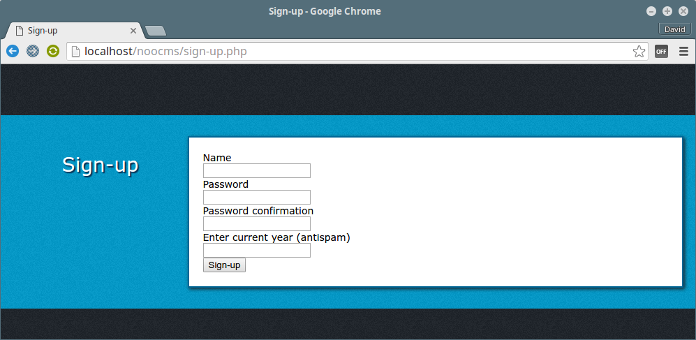 New user sign-up system in PHP - Databases in PHP for Beginners