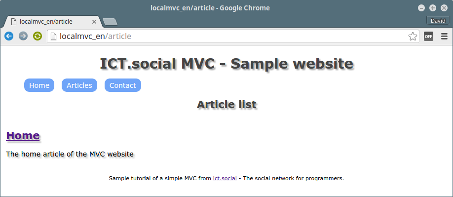 Article list in a CMS using the MVC architecture in PHP - Simple Object-Oriented CMS in PHP (MVC)