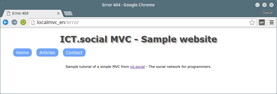 ICT.social MVC framework in PHP – Rendering the layout - Simple Object-Oriented CMS in PHP (MVC)