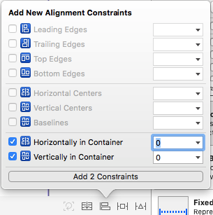Centering using Autolayout and constraints in Xcode - Developing iOS Applications in Swift