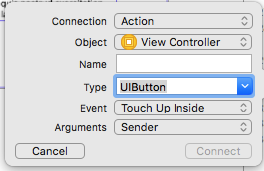 Connecting a handling method to a Button in Xcode - Developing iOS Applications in Swift