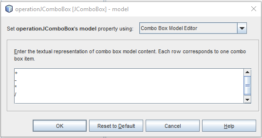 ComboBox items from Java Swing in NetBeans IDE - Form Applications in Java Swing