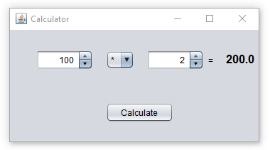 Java Swing Calculator in Window - Form Applications in Java Swing