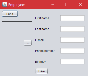 A form to manage Employees in Java - Files and I/O in Java