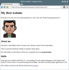 Images and links in HTML