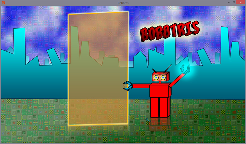 Robotris, a sample game made with MonoGame - Tetris From Scratch