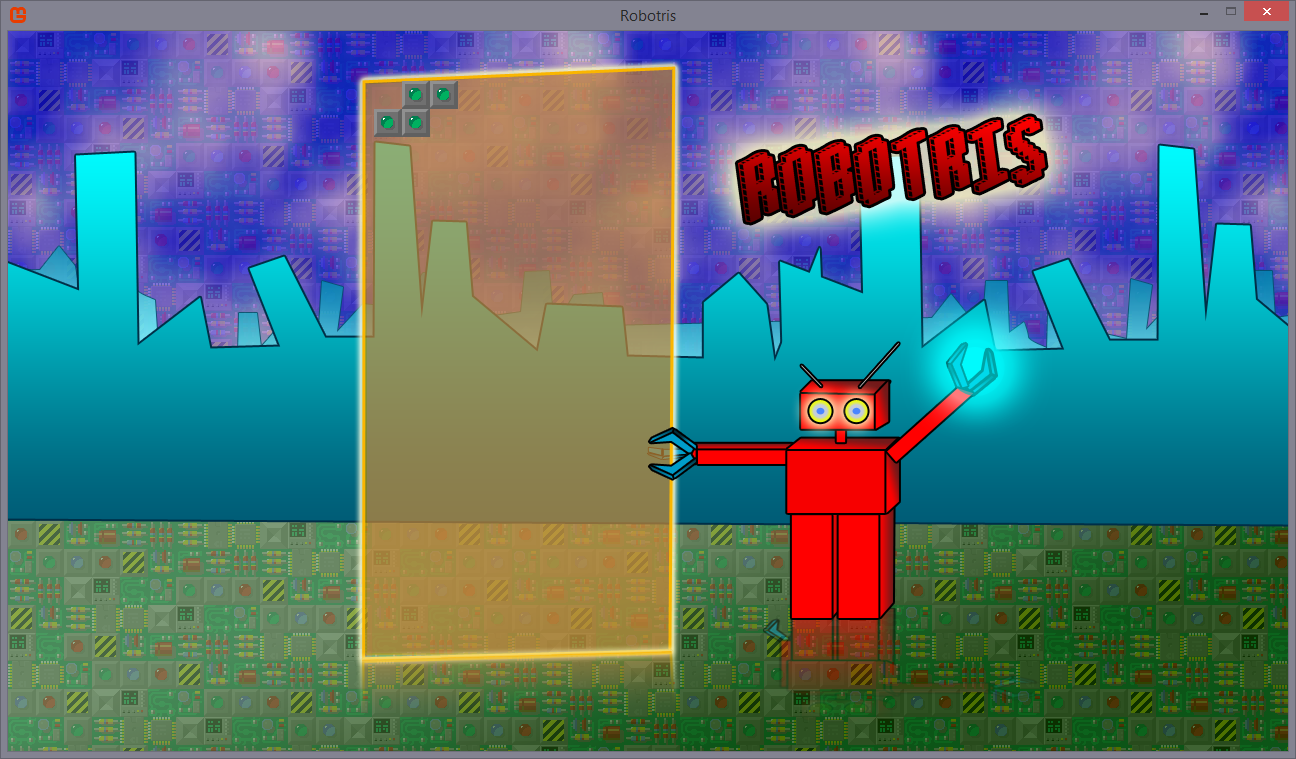 Sample Robotris game in MonoGame - Tetris From Scratch