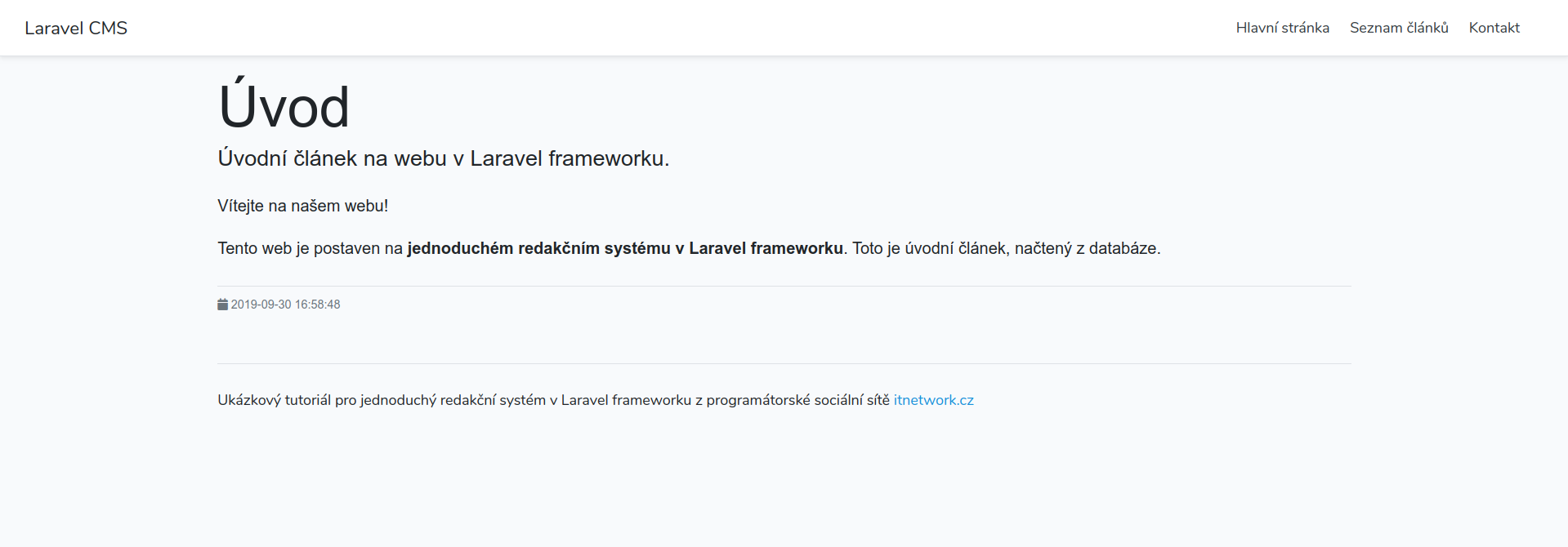Improved display of an article in the Laravel framework for PHP using custom styles - Laravel Framework for PHP