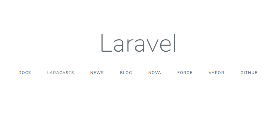 Home page of Laravel framework after installation - Laravel Framework for PHP